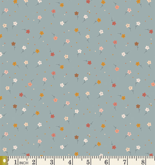Summer's End Curated Bundle | Blue Brown Peach Floral Fabrics | Various Art Gallery Designers and Collections