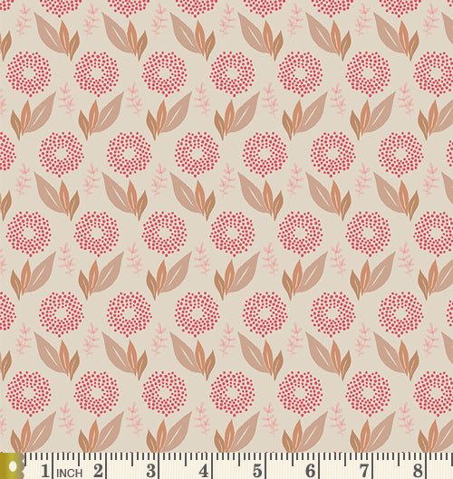 Whispering Field Curated Bundle | Pastel Colors | Tan Cream Pink Floral Quilt Fabrics | Various Art Gallery Fabrics and Designers