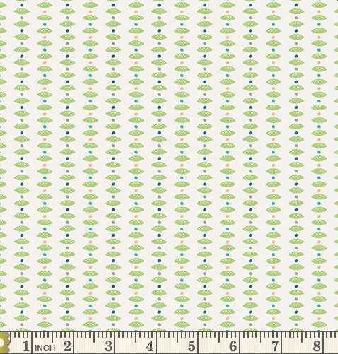 Drops of Dew | Indian Summer | Sarah Watson | Art Gallery Fabrics | IS-50016 | Blue and Green Check Squares | Sold by the 1/2 Yard