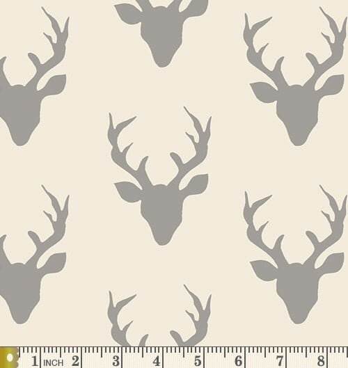 Gray Hello Bear Fabric Bundle | Woodland Animals Fabrics | Forest Theme Children's Fabrics | Bonnie Christine | Art Gallery Fabrics