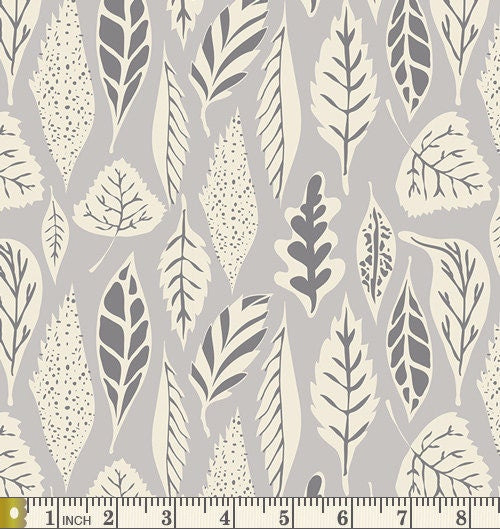 Gray Hello Bear Fabric Bundle | Woodland Animals Fabrics | Forest Theme Children's Fabrics | Bonnie Christine | Art Gallery Fabrics