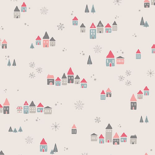 A Quiet Christmas Curated Bundle | Little Town by Amy Sinibaldi | Holiday Fabric Bundle | Art Gallery Christmas