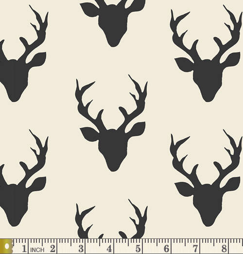 Woodland Fabrics for Quilting | Dark Quilt Fabrics | Hello Bear Quilt Bundle | Navy Teal Black | Moths Mushrooms Arrows | Art Gallery Fabric