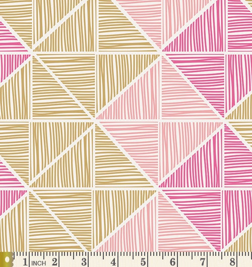 Angular Strings | Chalk & Paint | Sew Caroline | Art Gallery Fabrics | CHP-50204 | Boho Geometric Lines Fabric | Sold by the 1/2 Yard