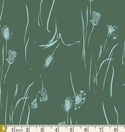 Lakeside View Curated Bundle | Green Blue Rust Floral Quilt Bundle | Earth Tone Colors | Various Art Gallery Designers