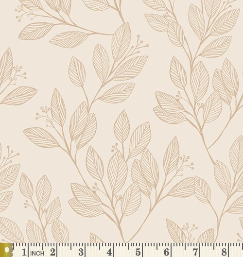 Babbling Brook Curated Quilt Bundle | Blue Green Brown Floral Fabrics | Nature Theme | FQ Half Yard Bundles | Various Art Gallery Designers