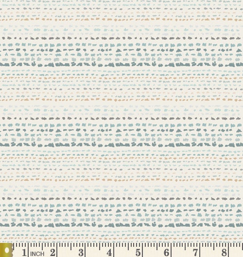 Beach Town Curated Bundle | Smoky Blue Tan Cream Floral Quilt Fabrics | Graphic Patterns | Various Art Gallery Fabrics and Designers