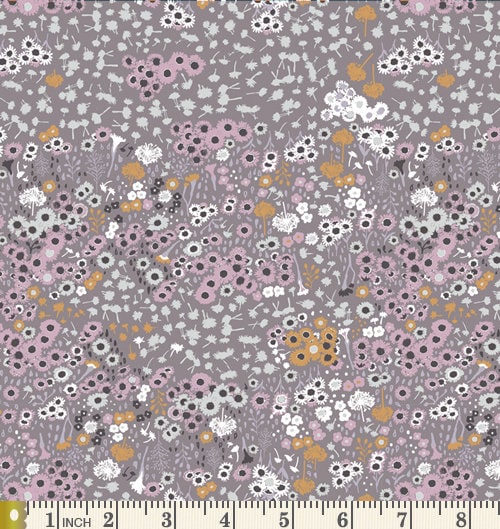 Calming Presence Curated Bundle | Lavender Gray Floral Fabrics | Nature Theme | FQ Half Yard Bundles | Various AGF Designers and Collections