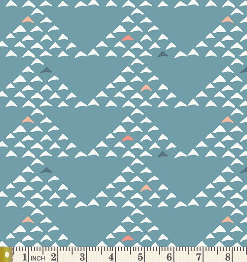 Destination Aerial | Tapestry | Sharon Holland | Art Gallery Fabrics | TAP-82498 | Blue with White Arrows | Sold by the 1/2 Yard