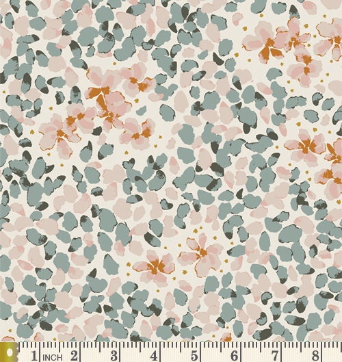 Mossy Knoll Custom Bundle | Sage Green Peach Floral Quilt Fabric | Bookish Sharon Holland | Birds | Various Art Gallery Fabrics