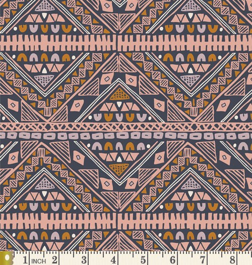 Feathers and Ferns Curated Quilt Bundle | Sharon Holland Maureen Cracknell | Flowers Bees | Navy Pink Sienna | Various Art Gallery Fabrics