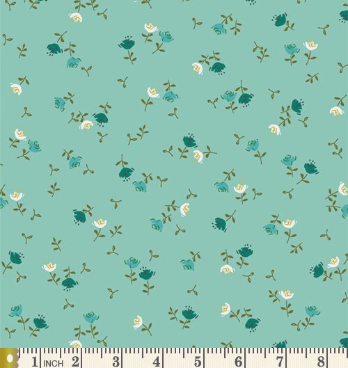Picnic Blanket Curated Bundle | Velvet Love Story | Teal and Red Floral Fabrics | Shabby Chic Quilt Bundle | Various Art Gallery Fabrics