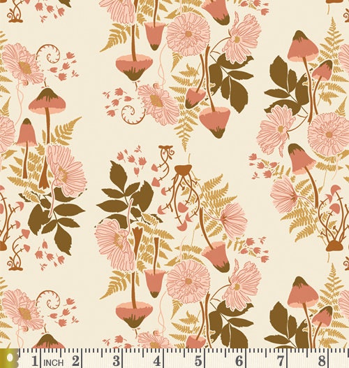 Gumdrop Forest Curated Bundle | Boho Quilt Fabrics | Sienna Pink Orange Floral Quilt | Earthy Colors | Various AGF Prints and Solids