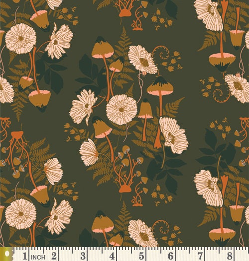 Autumn Festival Curated Bundle | Boho Quilt Fabrics | Sienna Green Orange Gold Fall Quilt | Various AGF Designers and Collections