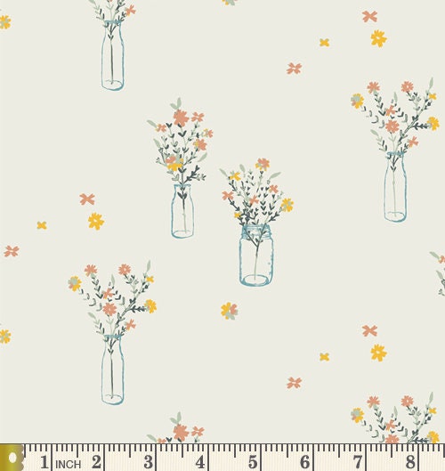 Kitchen Table Curated Bundle | Blue Peach Yellow Floral Fabric | Shine On Sharon Holland | Various Art Gallery Collections and Designers