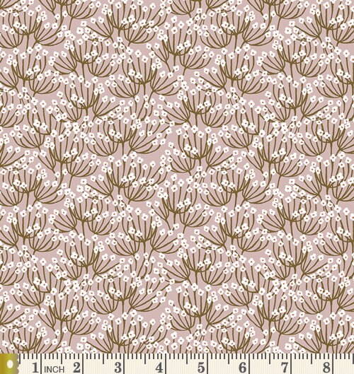 Forest Stroll Curated Bundle | Pink Green Brown Floral Quilt Fabric | Botanist Homebody | Soft Earthy Colors | Various Art Gallery Fabrics