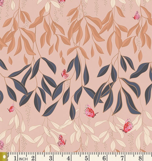 All Aflutter Curated Bundle | Navy Blush Sienna Floral Quilt Fabric | Haven Mayfair | Amy Sinibaldi | Various Art Gallery Fabrics