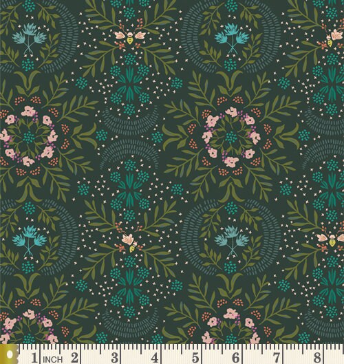 Sometime, Hopefully Curated Bundle | Green Blush Coral Floral Quilt Fabric | Various Art Gallery Fabrics Designers and Collections