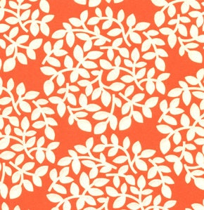 Leaf Dots Orange | Park Slope | Erin McMorris | FreeSpirit Fabrics | EM08 ORAN | Orange Leaves |  Quilting Fabric | Sold by the 1/2 Yard
