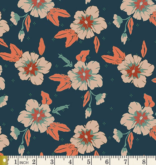 Flickering Light Curated Quilt Bundle | Earthy Colors | Teal Orange Brown | Various Art Gallery Fabrics Designers and Collections