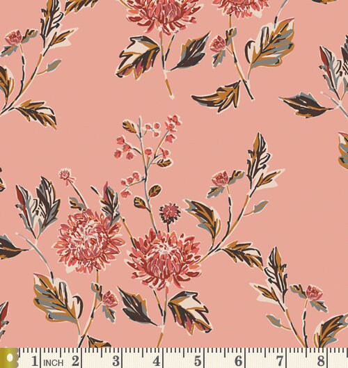 Coffee Klatsch Curated Bundle | Navy Tan Red Florals with Birds | Various Art Gallery Fabrics Designers and Collections