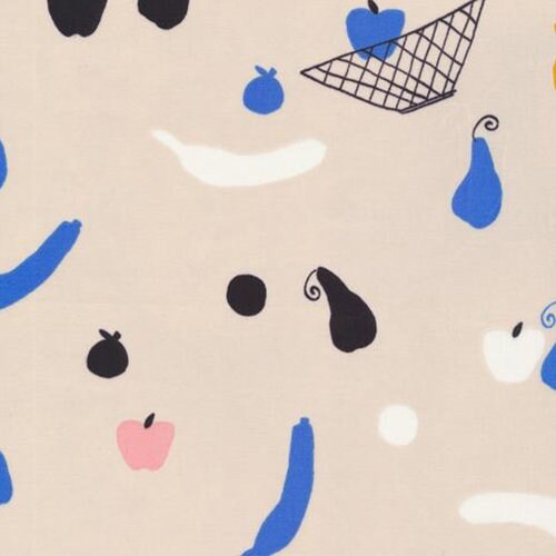 Fruit Bowl | To Market, To Market | Emily Isabella | Cloud 9 | Organic Quilting Cotton | Sold by the 1/2 Yard