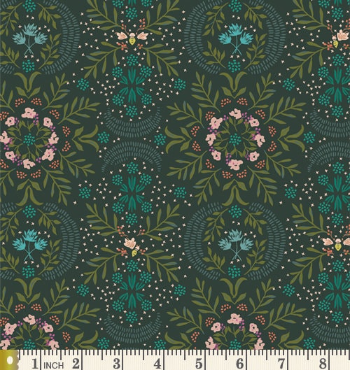 A New Day Curated Bundle | Green Pink Yellow Floral Fabrics | Various AGF Designers and Collections
