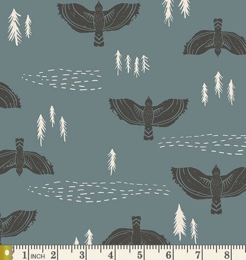 Moody Blues Curated Bundle | Monochromatic Colors | Dusty Blue Gray | Various AGF Prints and Solids