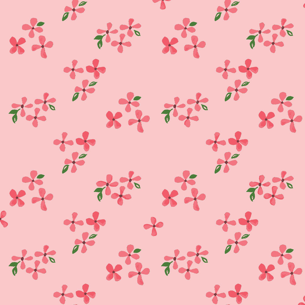 Blossoms | Bloom | By the 1/2 Yard | Organic Cotton Quilt Fabric for Nursery | Monaluna Fabrics