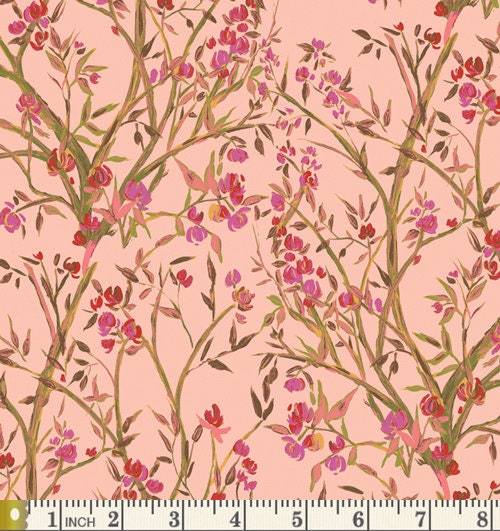 Flannel Weather Curated Bundle | Pink Red Brown Floral Quilt Fabric | Various Art Gallery Fabrics Designers and Collections