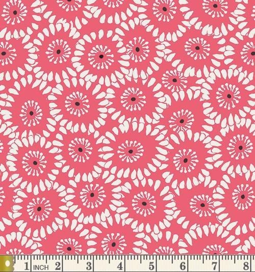 Hypnotic Paramour Red | Rapture | Pat Bravo | Art Gallery Fabrics | RPT-1706 | Red Floral | Sold by the 1/2 Yard