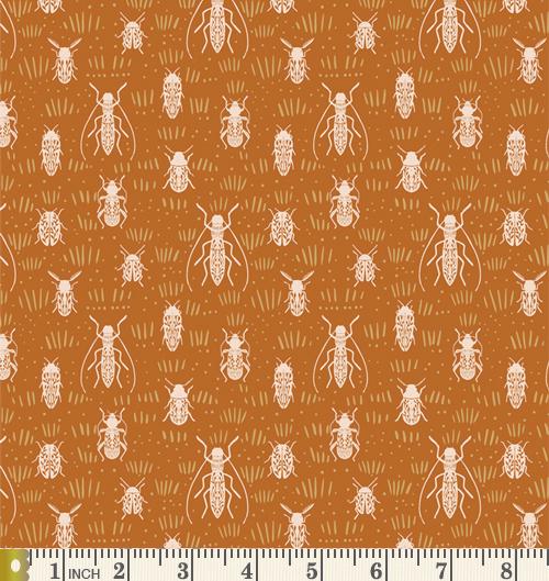 Early Riser Curated Bundle | Gold Peach Floral Quilt Fabrics | Various Art Gallery Fabrics and Designers