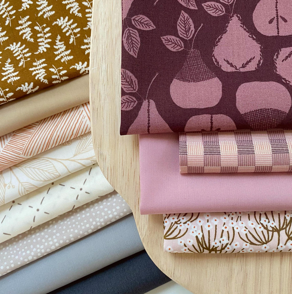 Steady As You Go Curated Bundle | Lavender Gray Brown Floral Fabrics | Various AGF Designers and Collections