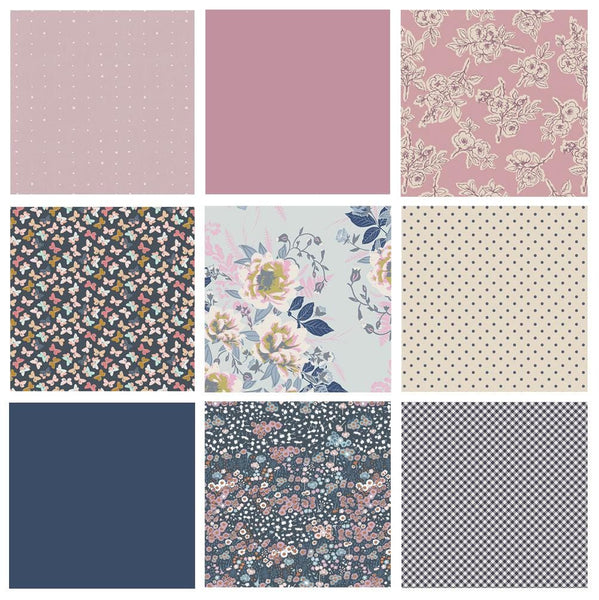 First Light Curated Bundle | Spring Colors | Earthen Nightfall | Soft Colors | 9 Fabrics | Various Art Gallery Fabrics and Designers
