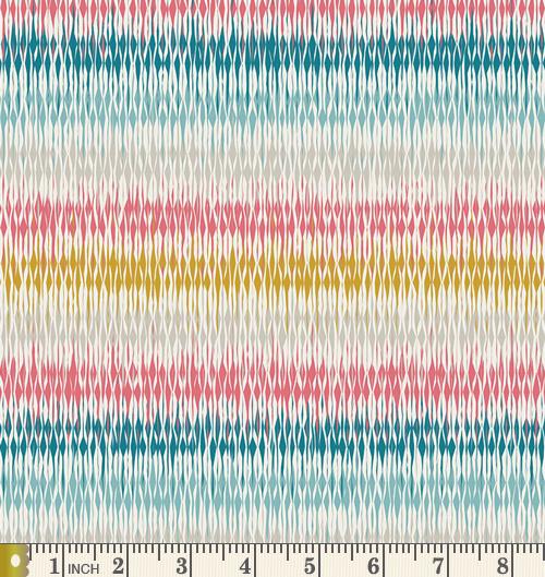 Looming Love Pastel | Etno | Pat Bravo | Art Gallery Fabrics | ETN-50047 | Colorful Boho Striped Quilt Fabric | Sold by the 1/2 Yard