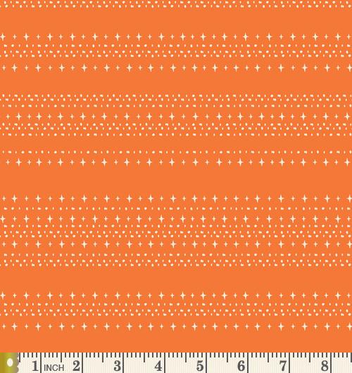 Stars Aligned Spooky | Spooky n' Sweet | AGF Studio | Art Gallery Fabrics | SNS-13001 | Orange Stars | Sold by the 1/2 Yard