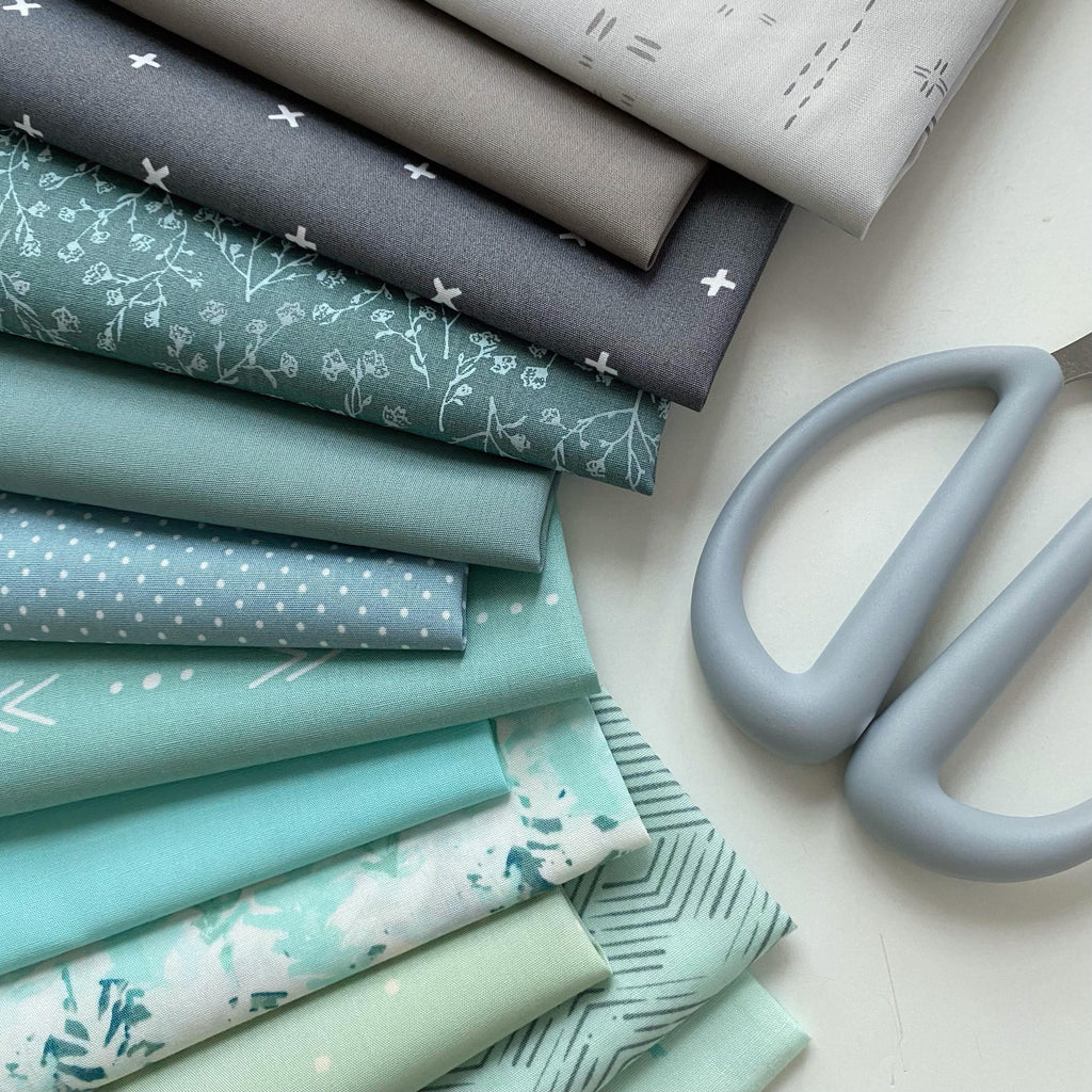 Canyon Fog Curated Bundle | Nightfall | Heartland | Gray Green Blue | Fat Quarters for Men | Trees Forest Hunting | Art Gallery Fabrics