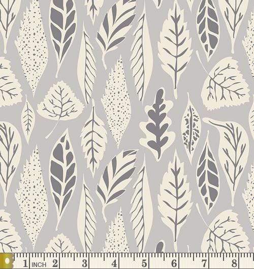 Rustling Leaves Curated Bundle | Gray Pink Floral Quilt Fabrics with Deer Birds | Various Art Gallery Fabrics and Designers