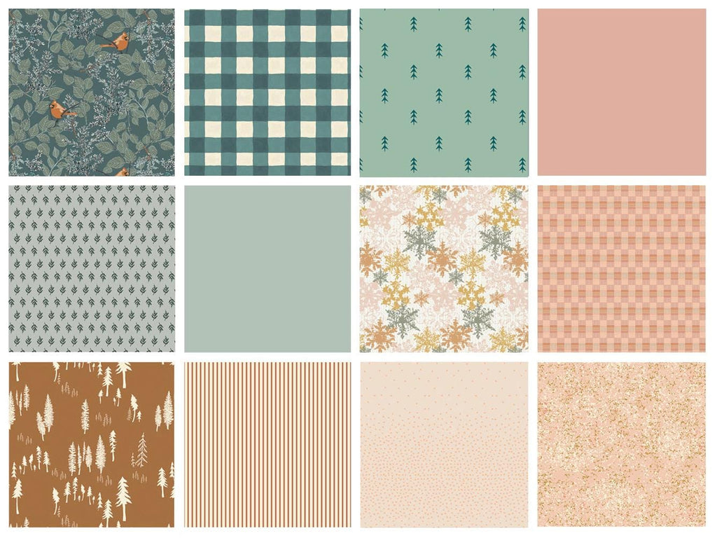 November Afternoon Curated Bundle | Christmas Fabric | Various Art Gallery Fabrics Designers and Collections