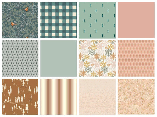 November Afternoon Curated Bundle | Christmas Fabric | Various Art Gallery Fabrics Designers and Collections