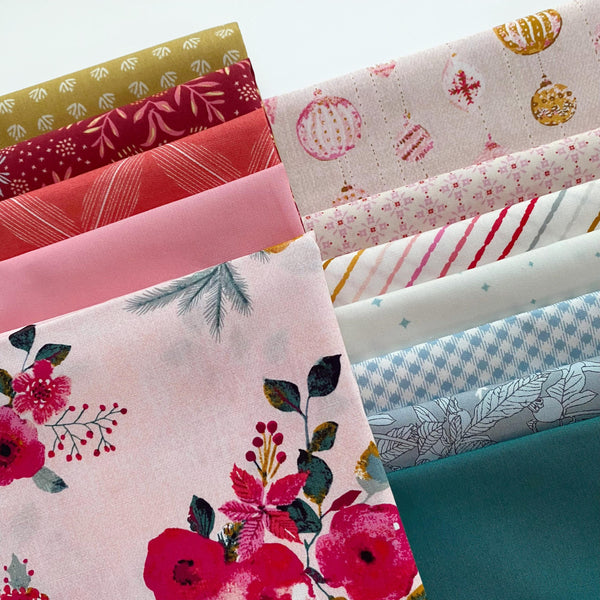 New Traditions Curated Bundle | Christmas Fabric | Various Art Gallery Fabrics Designers and Collections