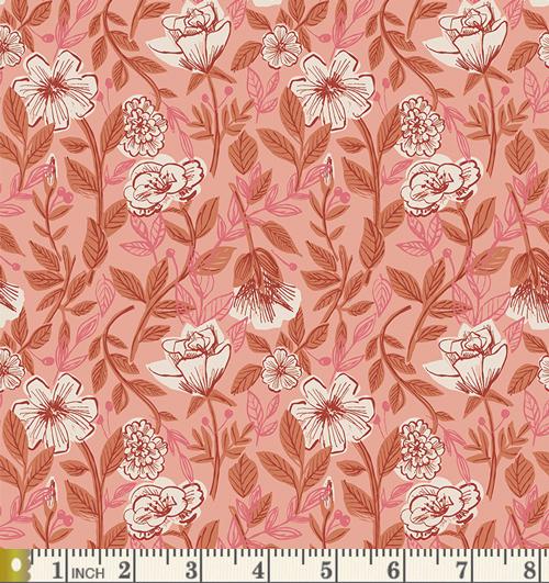 Deeply Felt Curated Bundle | Pink Red Beige Floral | Various Art Gallery Fabrics Designers and Collections