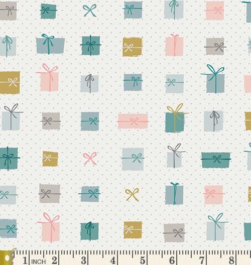 Present Moment Curated Bundle | Christmas Fabrics in Blue Green Pink | Holiday Bundle | Various Art Gallery Designers and Collections