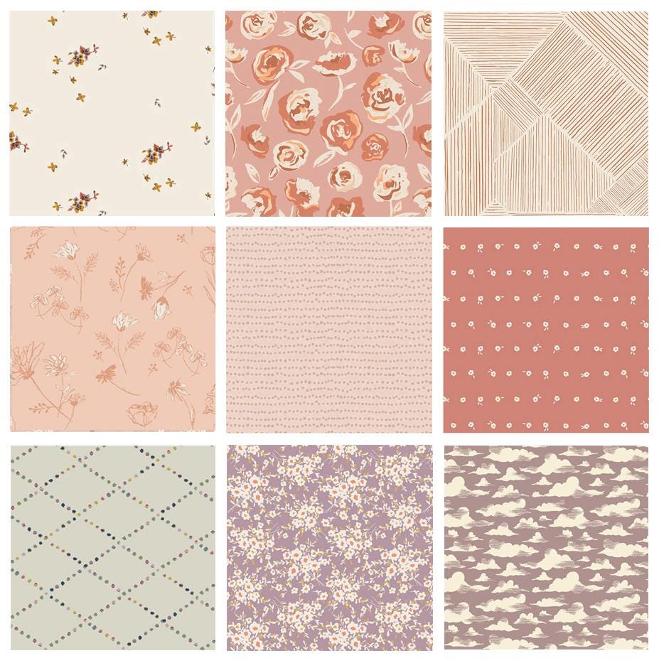 Cinnamon Toast Curated Bundle | Sharon Holland | Spirited Rosewood | Modern Quilting | Pink Terra Cotta Ivory | Various Art Gallery Fabrics