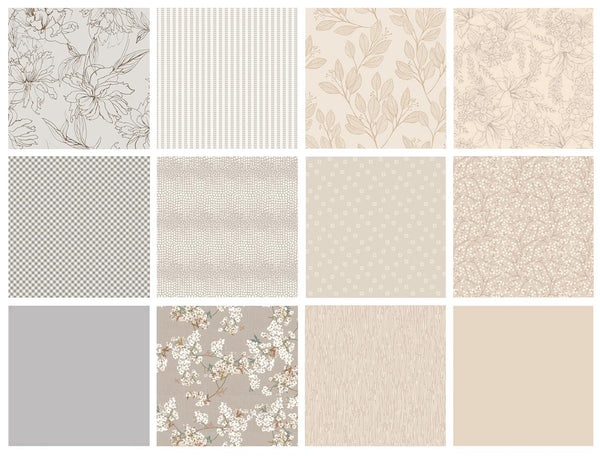 Standing Still Curated Bundle | Neutral Quilt Fabric | Various Art Gallery Fabrics and Designers