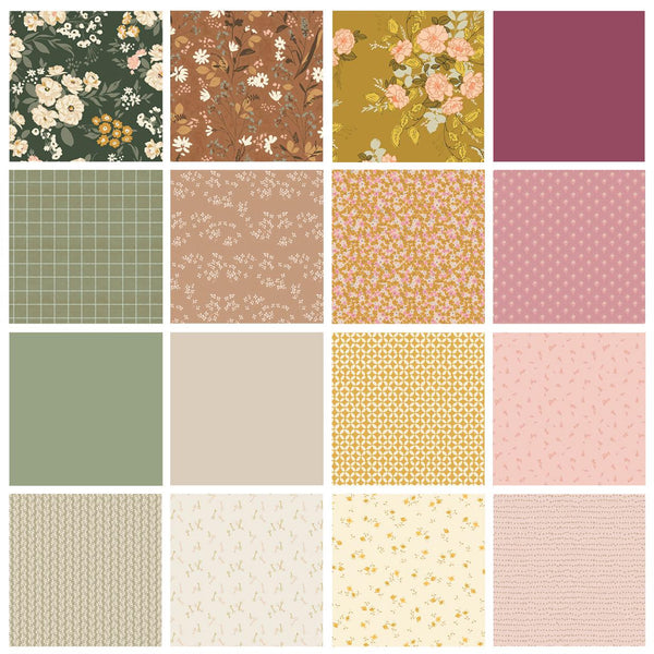 Spring Into Action Curated Bundle | Sienna Green Pink Floral Quilt | Various AGF Collections and Designers