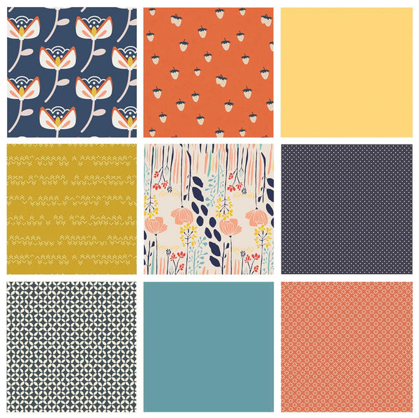 A Slice of Summer Curated Fabric Bundle | Various Art Gallery Prints | Beach Blanket | Strawberries | Fat Quarter Bundle | Half Yard Bundle