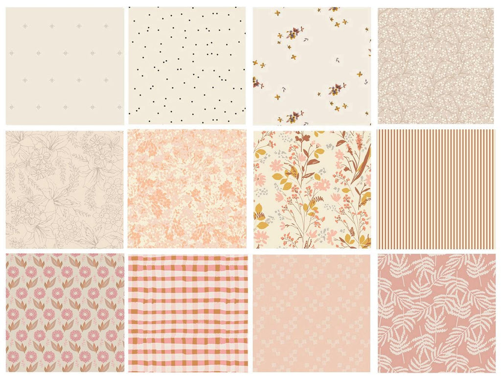 Delicate Balance Curated Bundle | Delicate Colors and Patterns | Pink Yellow Gray | Bonnie Christine Amy Sinibaldi | Art Gallery Fabrics