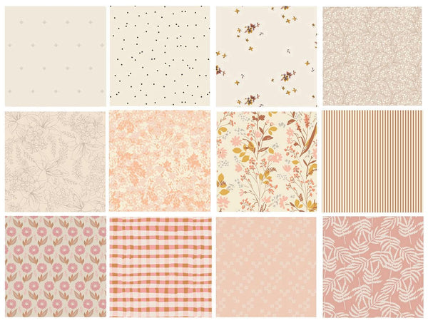 Delicate Balance Curated Bundle | Delicate Colors and Patterns | Pink Yellow Gray | Bonnie Christine Amy Sinibaldi | Art Gallery Fabrics