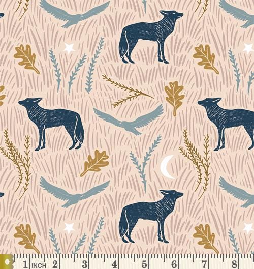 Through the Thicket Curated Bundle | Navy Blue Brown Animals | Various AGF Designers and Collections